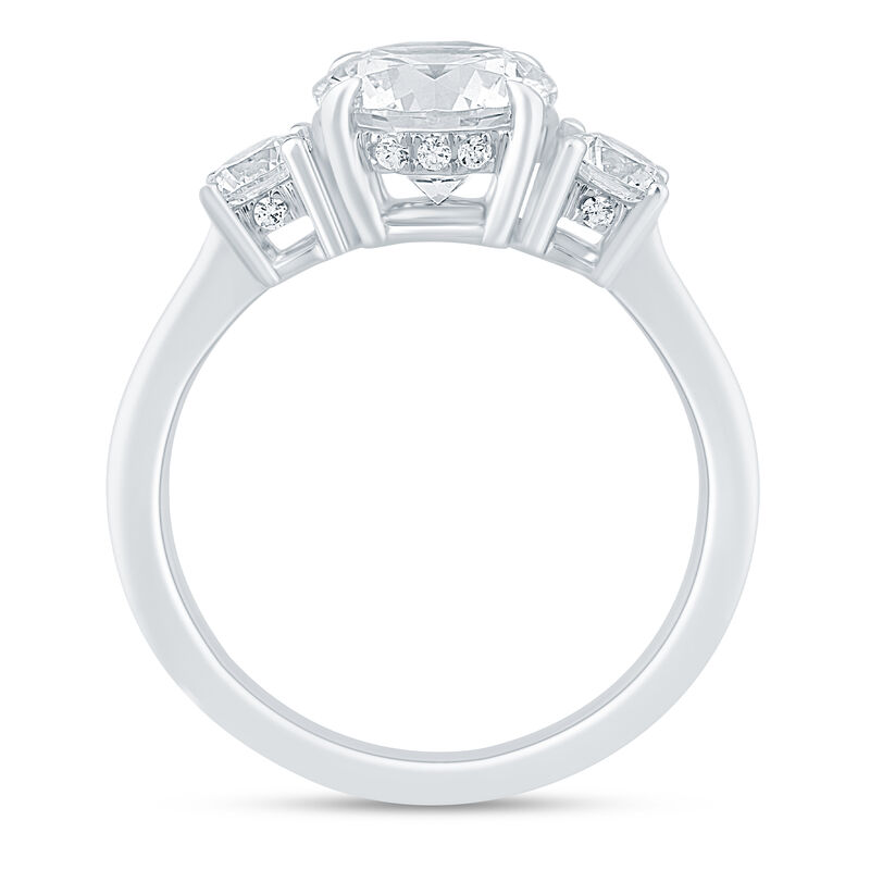 Lab Grown Diamond Three-Stone Ring in 14K White Gold &#40;2 1/2 ct. tw.&#41;